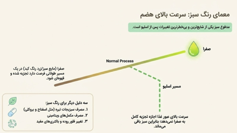 رنگ مدفوع بعد از عمل اسلیو معده