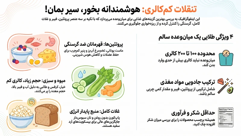 تنقلات کم کالری و سالم