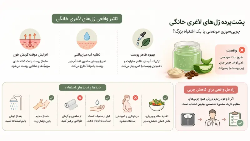 پشت‌پرده ژل‌های لاغری خانگی